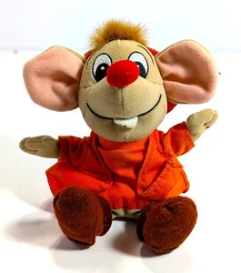 Disney Cinderella Jaq Mouse Plush 8" Bean Bag Beanie Stuffed Toy - Picture 1 of 8