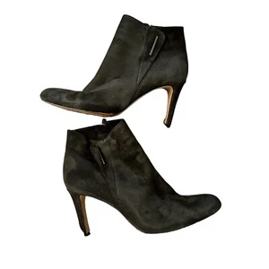 Vince Camuto Charlotte Gray Suede Booties, Sz 8.5 - Picture 1 of 9