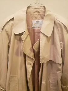 Gabardina clásica de lluvia Aquascutum 5 de Londres de colección para hombre talla L est. Hecho en Canadá - Imagen 1 de 12
