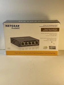 Netgear ProSAFE 5 Port 10 100 Desktop Switch Faster Ethernet Switch - Picture 1 of 9