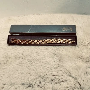 Bellissima Choice Gold Tone Link Bracelet Vintage with Box Retro - Picture 1 of 5