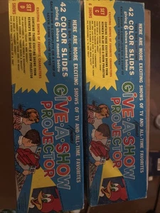Kenner's Give A Show Projector 1960’s Color Slides Sets C & D Hanna Barbera - Picture 1 of 4