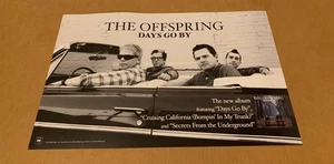 (NM) 2012 2-Sided Promo Poster - The Offspring Days Go By - 11”X17” (not cd/lp) - Picture 1 of 2