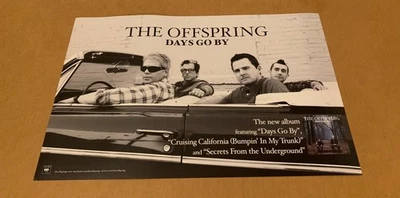 (NM) 2012 2-Sided Promo Poster - The Offspring Days Go By - 11”X17” (not cd/lp) - Image 1 of 2