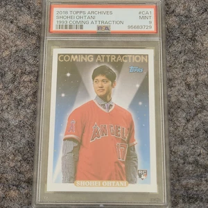 SHOHEI OHTANI 2018 TOPPS Archives COMING ATTRACTION Rookie RC PSA 9 - Picture 1 of 2