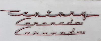 Vintage Century Boats Coronado Dash Script Emblem Logo Wooden Boat Stemac Badge - Image 1 of 4