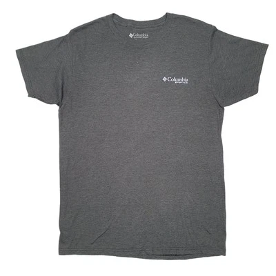 COLUMBIA SPORTSWEAR Grey T Shirt Tee Performance Fishing Gear PFG Short Sleeve M - Image 1 of 4