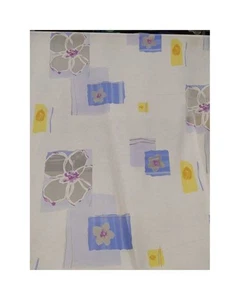 50 CM TESSUTO TENDA MISTO LINO LARGHEZZA 300 CM FIORI ORGANZA TD MLORG - Imagen 1 de 8