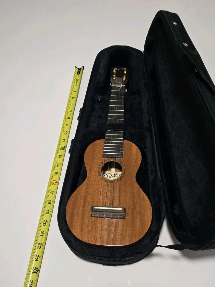 Pono MSD Mahogany Deluxe Ukulele Musical Instrument With Protective Case EX+ - Image 1 of 4
