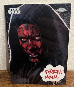 2025 Topps Chrome Star Wars #GG-9 Darth Maul Galactic Graffiti /10 MEGA RARE - Picture 1 of 3