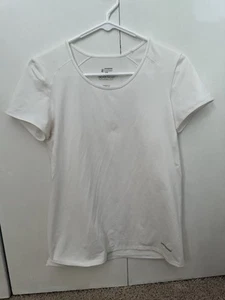 Camicia donna Patagonia bianca manica corta misto spandex taglia media - Foto 1 di 4