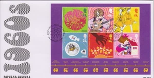 GB - JERSEY 2018 Popular Culture Series 2/1960's Sheet SG MS2232 FDC SPACE MUSIC - Picture 1 of 1