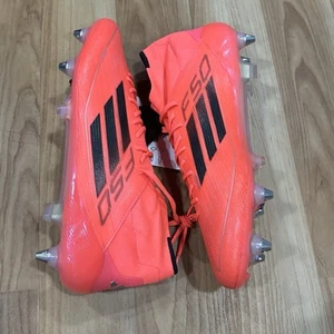 Size 11 - Adidas F50 Elite Mid SG Turbo Aurora Hot Pink Soccer IH6133 Womens - Picture 1 of 8