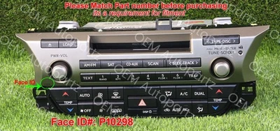 Lexus ES300H ES350 2015-2018 XM Radio receiver CD player 86120-33G40 Oem used - Image 1 of 4
