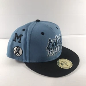 Physical Culture Black Fives Hat Cap Fitted Size 7 3/4 Blue - Picture 1 of 8