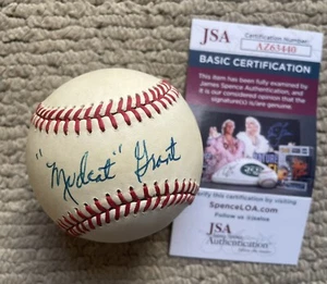 Jim Mudcat Grant Autographed Of NL Baseball W JSA  Cleveland Indians vintage AUT - Picture 1 of 2