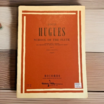 School of the Flute ~ 4 Grades ~ Flute Duets ~ Op. 51 ~ Louis Hugues - Image 1 of 4