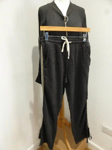 Sundry grey marl metallic stripe tracksuit outfit Size 2 M UK 12 VGC lounge set - Picture 1 of 12