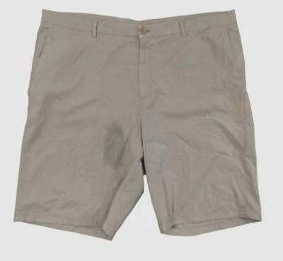 $175 Neiman Marcus Men's Gray Stretch Linen Blend Bermuda Shorts Size 3XL - Image 1 of 4