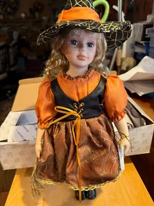 Porcelain Witch Doll 16" WENDY WITCH DOLL THE COLLECTIONS ETC. NIB - Picture 1 of 6