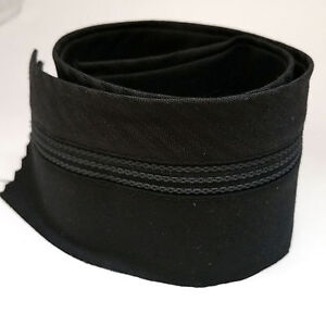 Bracelet sur mesure 2-5/8" prêt à coudre pour pantalon avec bracelet en caoutchouc noir