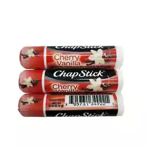 3er Pack Chapstick Cherry Vanilla 0,15 Unzen Lippenbalsam frisch versiegelt - Bild 1 von 4