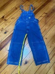 Carhartt Medium Wash Kids Overalls Reinforced Knee 22Inseam - Picture 1 of 6