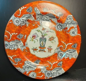 Antique Mason's Masons Stoneware Side Plate Orange Transfer 1820s 8" dia., - Picture 1 of 9