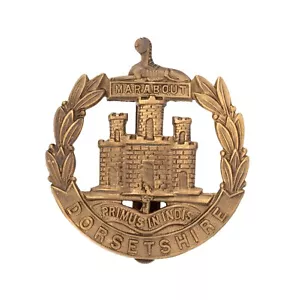 Insignia de tapa de regimiento de Dorsetshire de metal de latón - Imagen 1 de 1