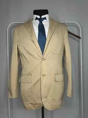 Polo Ralph Lauren Vintage Men's Beige Cotton 2 or 3 roll Blazer Jacket Size M - Image 1 of 4