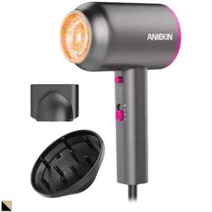 ANIEKIN Secador de Pelo con Difusor, Secador de Pelo Iónico 1875W - Imagen 1 de 1