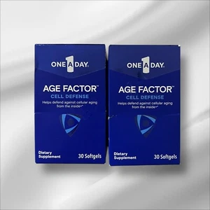 LOT OF 2 One A Day Age Factor Cell Defense Supplement 30 Softgels EXP2026+ NEW - Picture 1 of 2