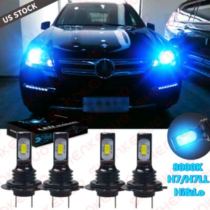 For Benz GL350 GLK350 2010-2012 - 4X 8000K LED Headlight Hi&Lo Beam Combo Bulbs - Picture 1 of 12