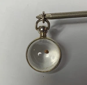 Vintage Mustard Seed of Faith Matthew 17:20  Pendant Charm Resin Marble - Picture 1 of 5