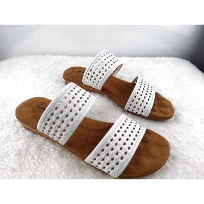 Berços para caminhada | Sandália de couro Cori branca - Feminina tamanho 10 - Imagem 1 de 4