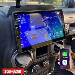 For Jeep Wrangler JK 2007-2017 10" Car Radio Stereo Carplay Android 13 GPS Navi - Picture 1 of 21