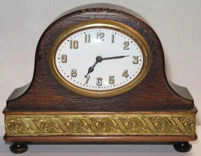 Antike Kamin-/ Tisch-Uhr (Bordsur) in recht guten Erhaltungs-Zustand aus einer - Bild 1 von 4