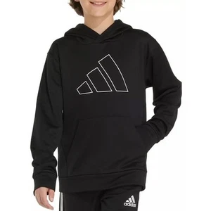 NWT adidas Boys' D4T Pullover Hoodie - Size S (8) - Black - Picture 1 of 5