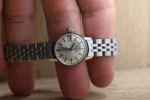 Omega Ladymatic Watch Women 21mm Silver Dial Steel Date Automatic 566.002 - Picture 1 of 6
