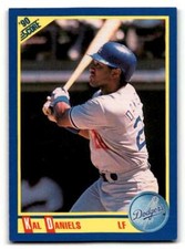 1990 Score #490 Kal Daniels    Los Angeles Dodgers Baseball Cards EX/NM ID:55207