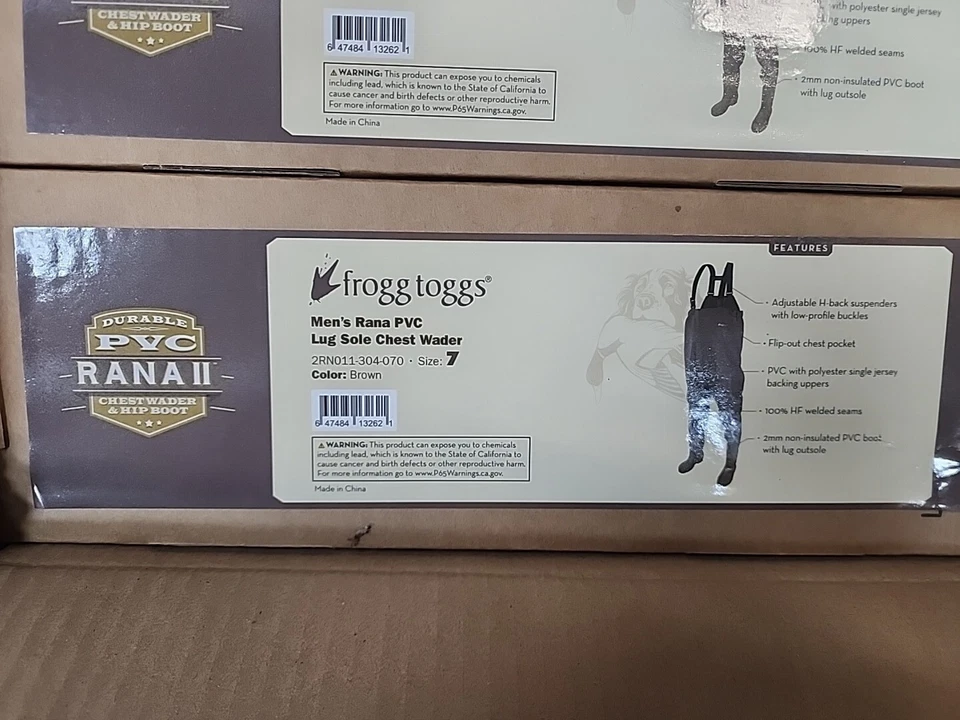 Froggtogg Men's Rana PVC Lug Sole Chest Wader Size 7 - Image 1 of 1