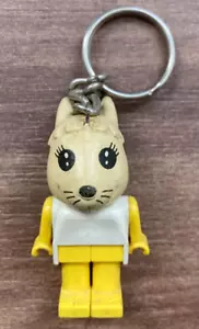 1980er Lego Fabuland Hase Kaninchen Kunststoff - Original Vintage Schlüsselanhänger - Bild 1 von 5