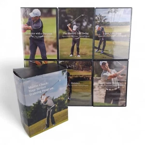 Martin Chuck Tour Striker Golf Training Program 6-Disc DVD Box Set 5 Sealed - Picture 1 of 6