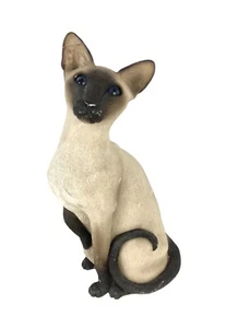 Estatua escultura gato siamés Sandra Brue Sandicast 14 en 16 OZ - Imagen 1 de 11