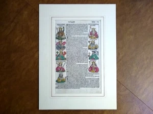 1493 Incunabula Leaf LII From The Nuremberg Chronicle By Hartmann Schedel - Picture 1 of 14