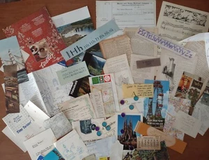Ephemera Lot: Air, Rail & Sea Travel Stash Bundle Junk Journals, Paper Crafts. - Picture 1 of 11