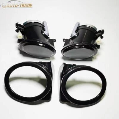 Set For BMW E46 M3 2001-2006 M-Tech Front Bumper Fog Lights w/Bulbs Smoked Cover — 第 1/4 张图片