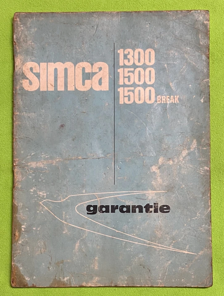 SIMCA 1300 1500 Break Anno 1965 Libretto Uso e Manutenzione ORIGINALE - Immagine 1 di 1