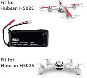 1Pcs Battery 7.4V 15C 610mAh for Hubsan H502s H502e Rc Quadcopter Drone part Car - Picture 1 of 7