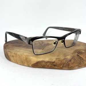 Seraphin Glasses Frames Only Victoria 8723 Brown Horn & Black Japan 55-18-145 - Picture 1 of 9